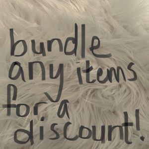 ✨DISCOUNT ON ITEMS IF YOU BUNDLE✨